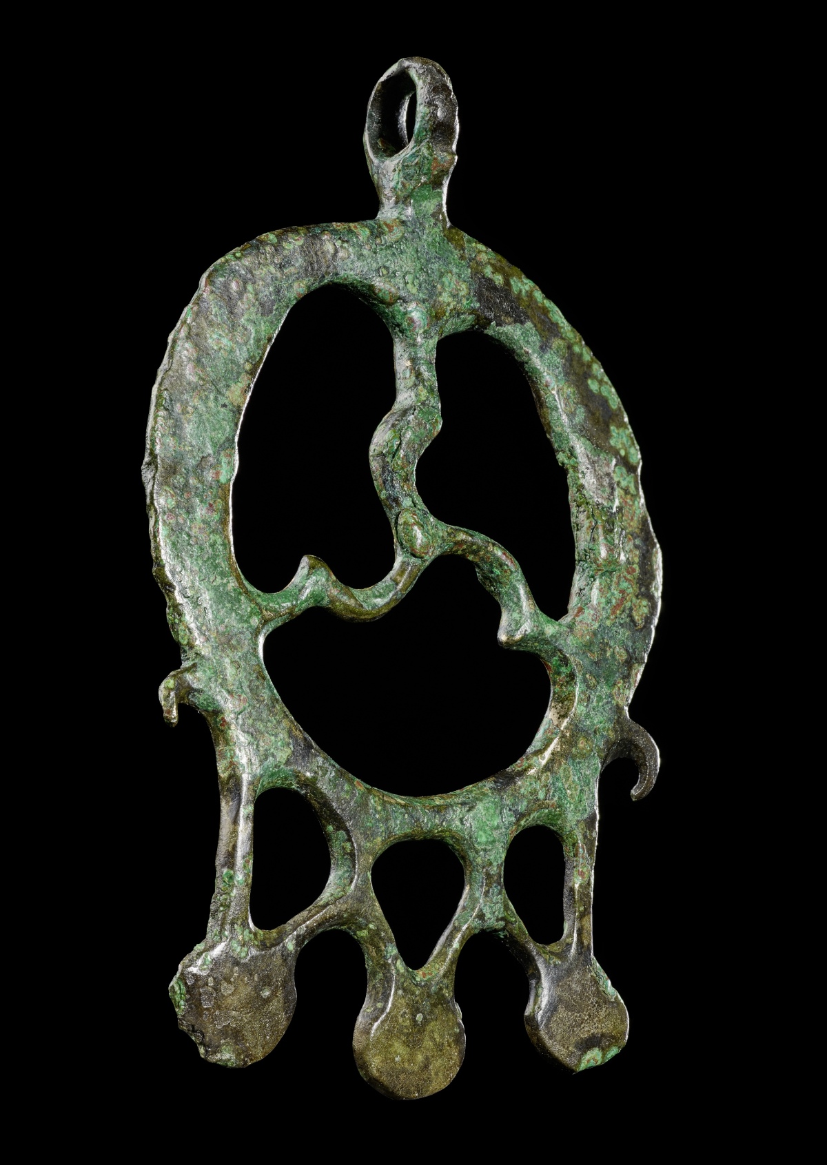 Keltischer Dreiwirbelanhänger. 1. Jahrhundert v. Chr. Foto: J. Vogel, LVR-LandesMuseum Bonn.